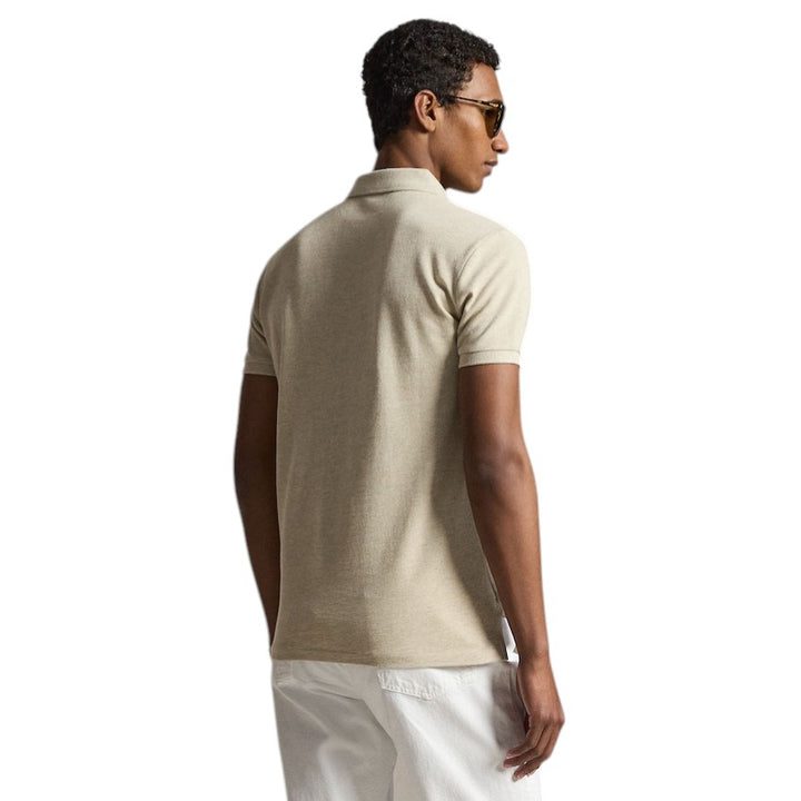 Polo Ralph Lauren Men polo shirt korte mouwen heren beige Custom slim fit 710680784342