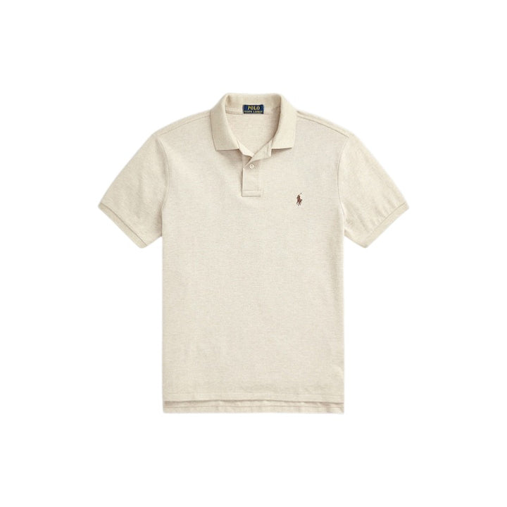 Polo Ralph Lauren Mænd poloshirt korte ærmer mænd beige Custom slim fit