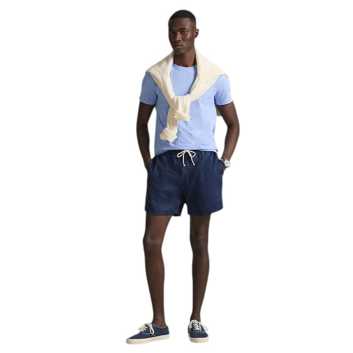 Polo Ralph Lauren Men t-shirt korte mouwen heren licht blauw custom slim fit 710671438020