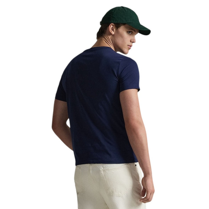 Polo Ralph Lauren Men t-shirt korte mouwen heren marine custom slim fit 710671438525