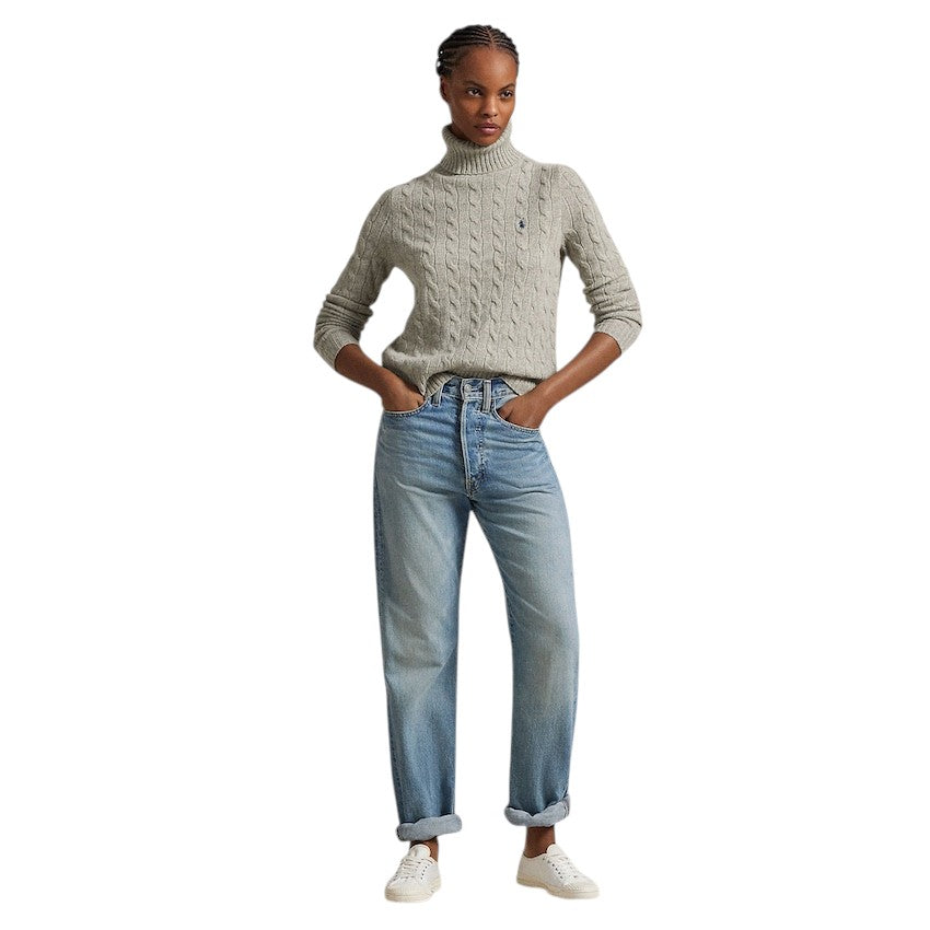 Polo Ralph Lauren Women pull trui rolkraag dames grijs 211888686002