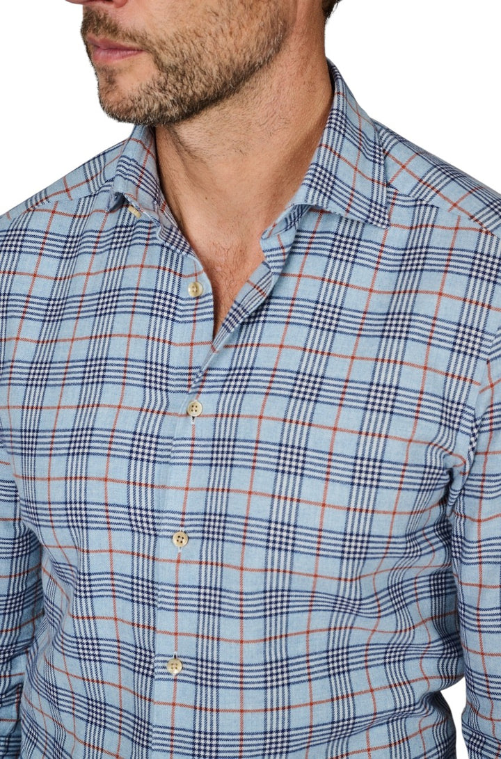 Stenstroms Men hemd lange mouwen heren blauw SLIMLINE 7127119040 123