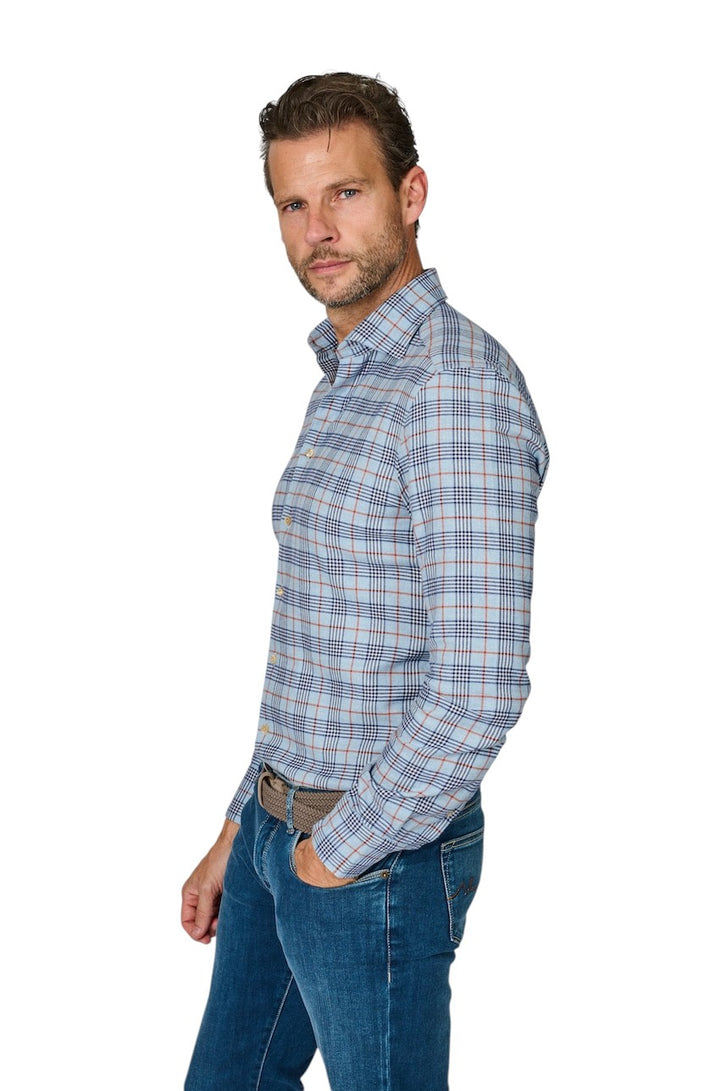 Stenstroms Men hemd lange mouwen heren blauw SLIMLINE 7127119040 123