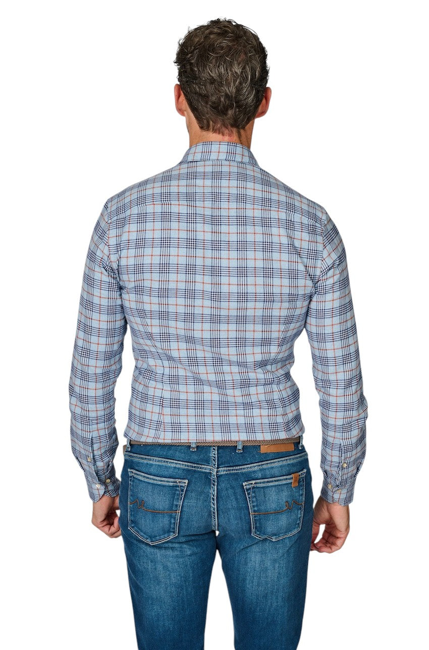 Stenstroms Men hemd lange mouwen heren blauw SLIMLINE 7127119040 123