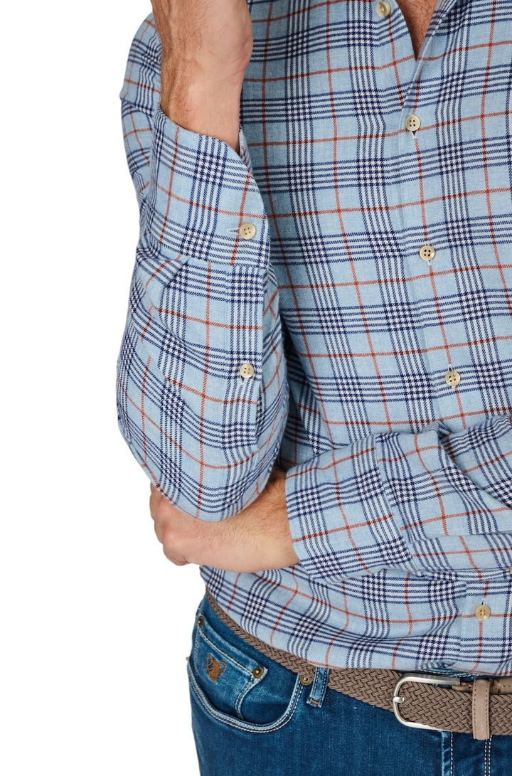 Stenstroms Men hemd lange mouwen heren blauw SLIMLINE 7127119040 123