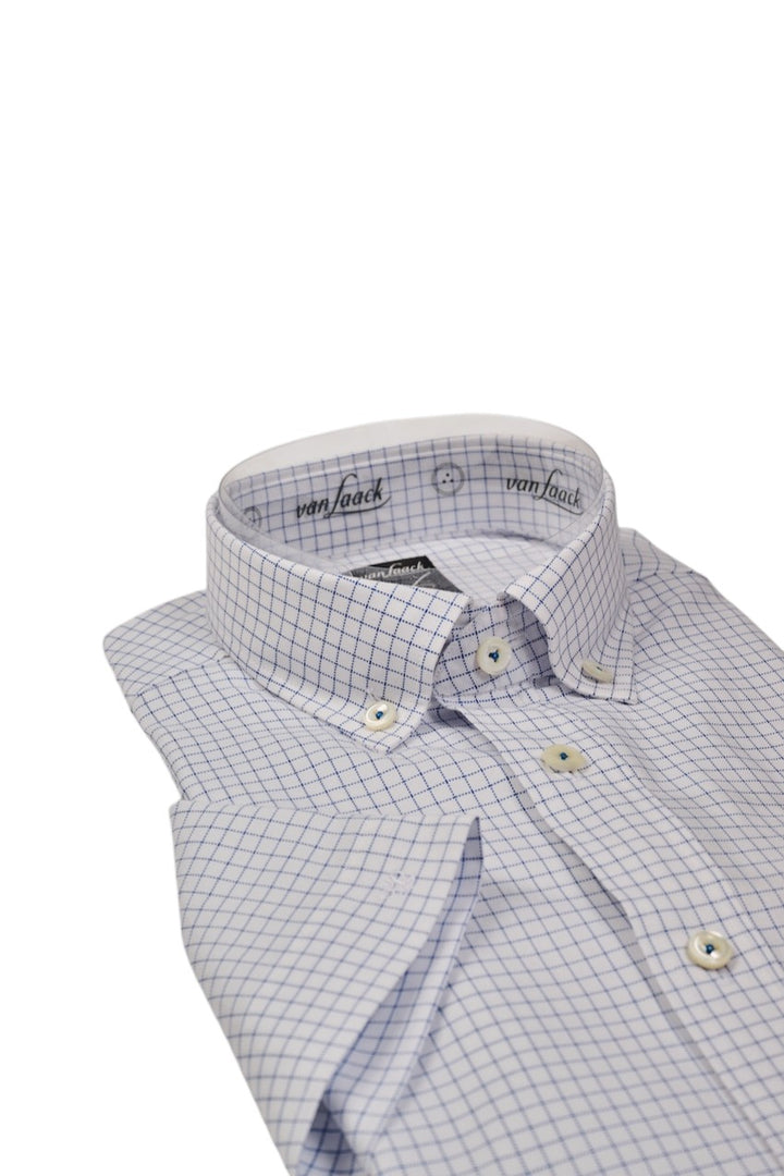 Van Laack Men hemd korte mouwen heren blauw 161648 007 ROY-S-TF