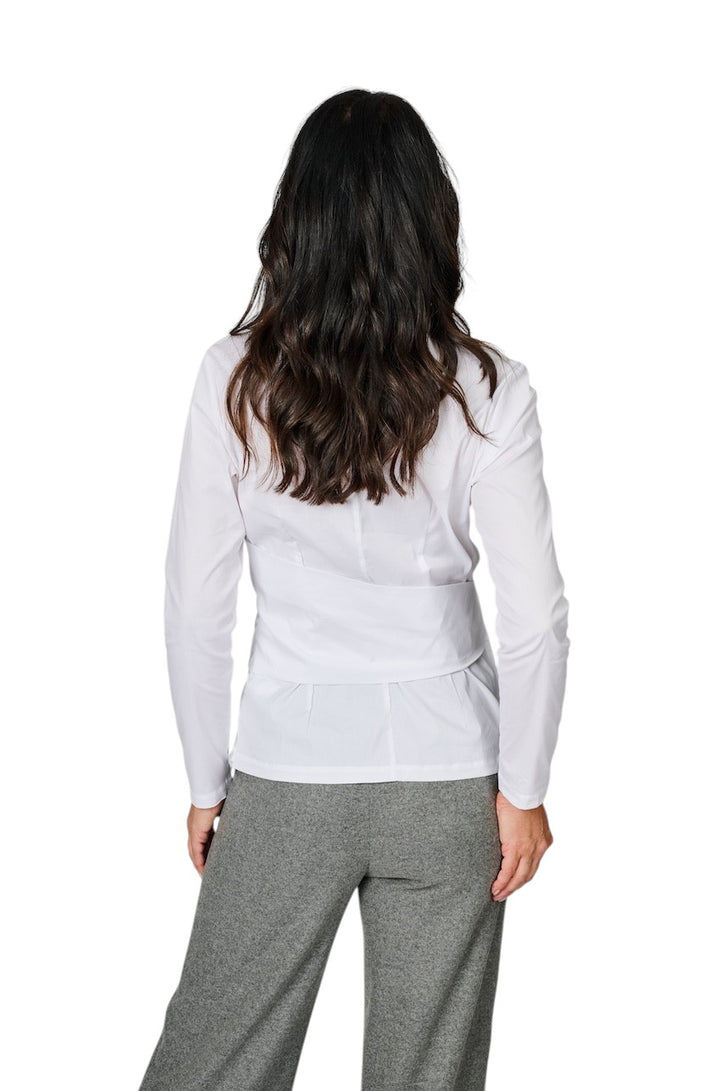 Van Laack Women blouse lange mouwen dames wit Donika-XX 150293 000