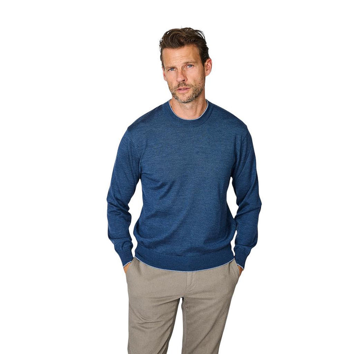 Paul Shark Pullover mit Rundhalsausschnitt für Herren, blau, 16311047-635