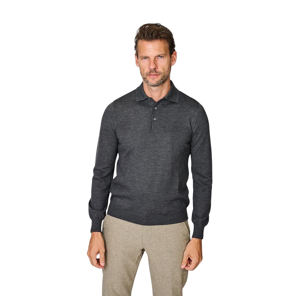 gran-sasso-men-polo-manches-longues-homme-anthracite