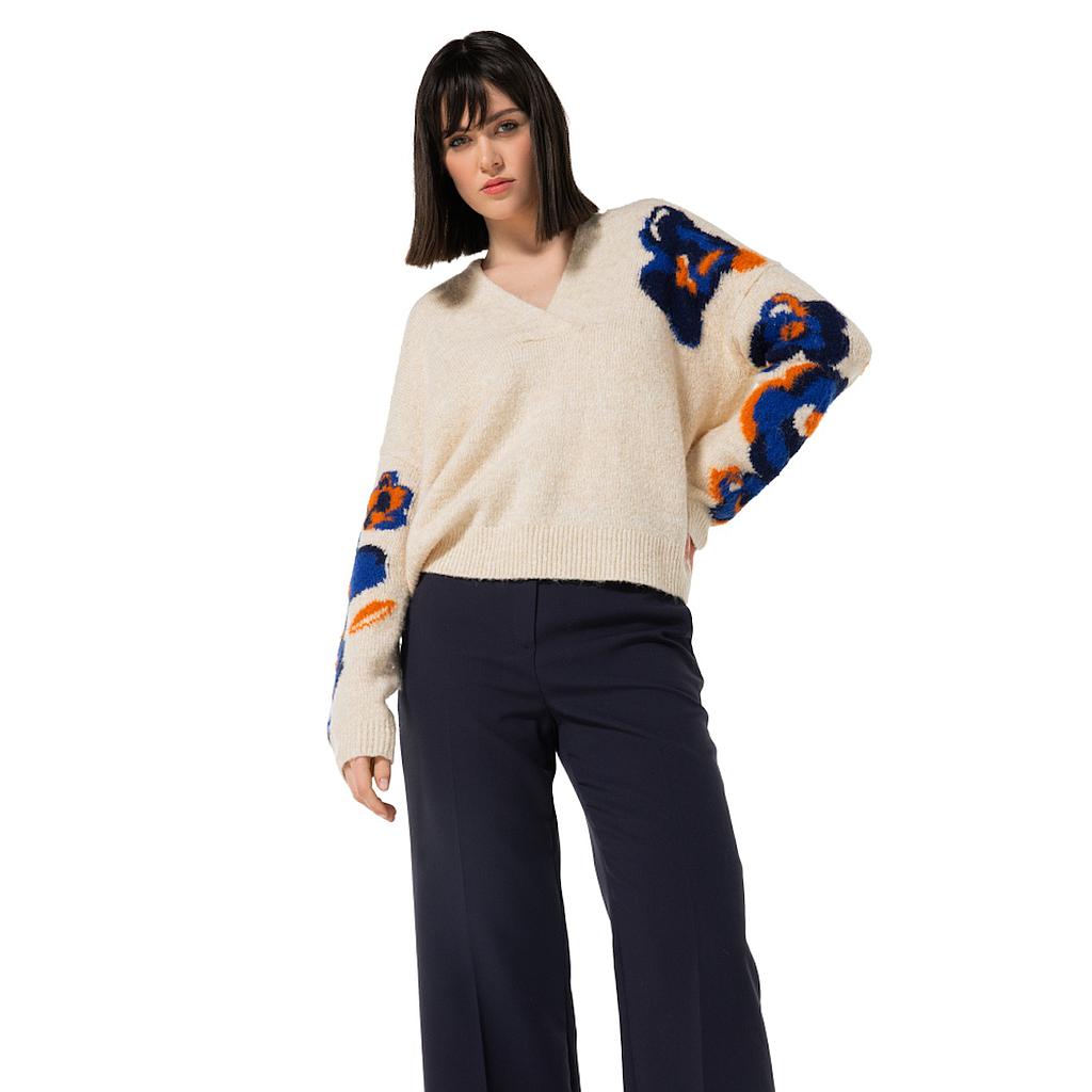 jersey-caroline-biss-pull-cuello en v-mujer-multi-4263-29